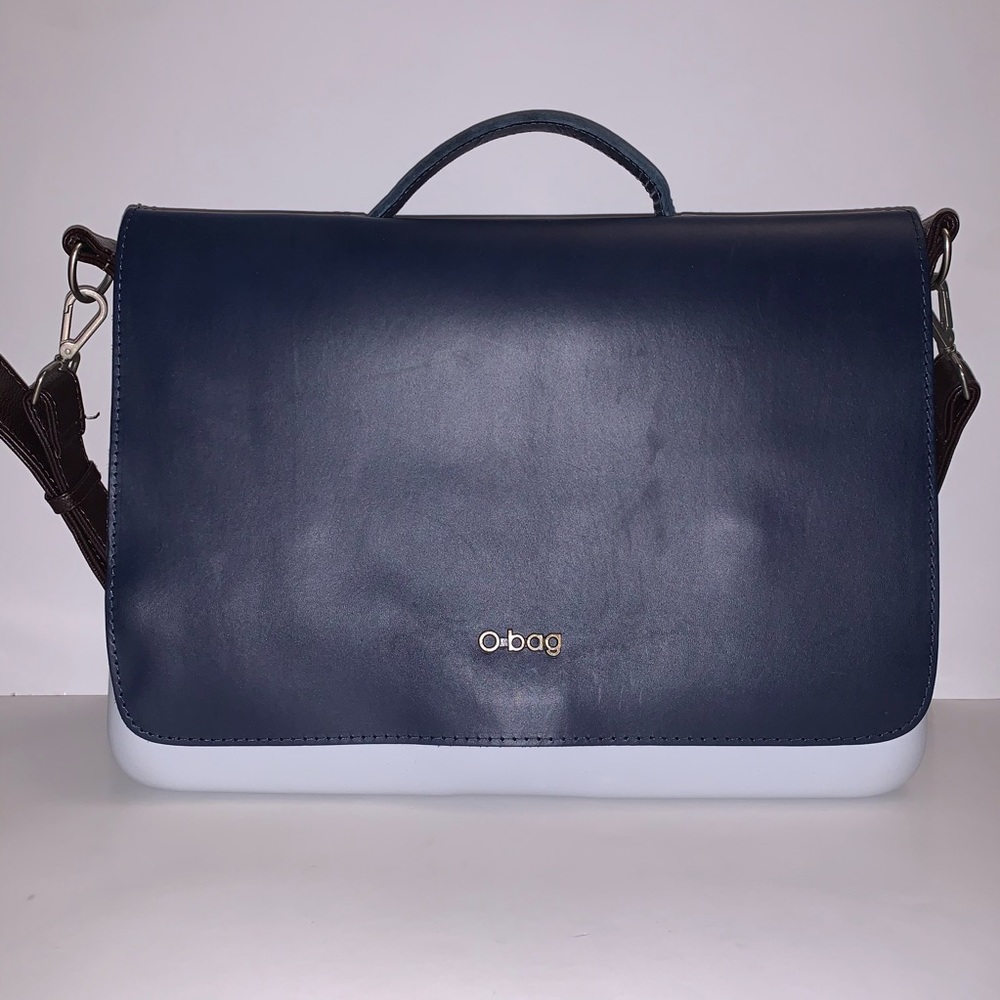 Obag O Bag Folder Messenger Bag With Leather Flap - image 1